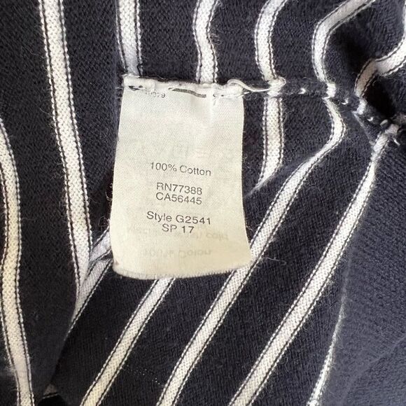 J. Crew Navy striped V neck sweater. size M - Picture 5 of 5